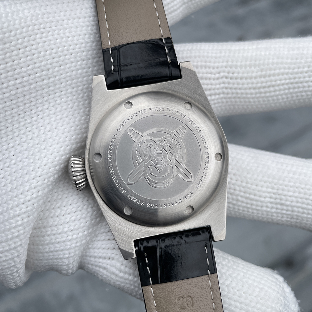 STEELFLIER Official SF744T Men Quartz Watch VH31 Mute Movement 200M Waterproof Super Luminous Business Fashion Watches For Male