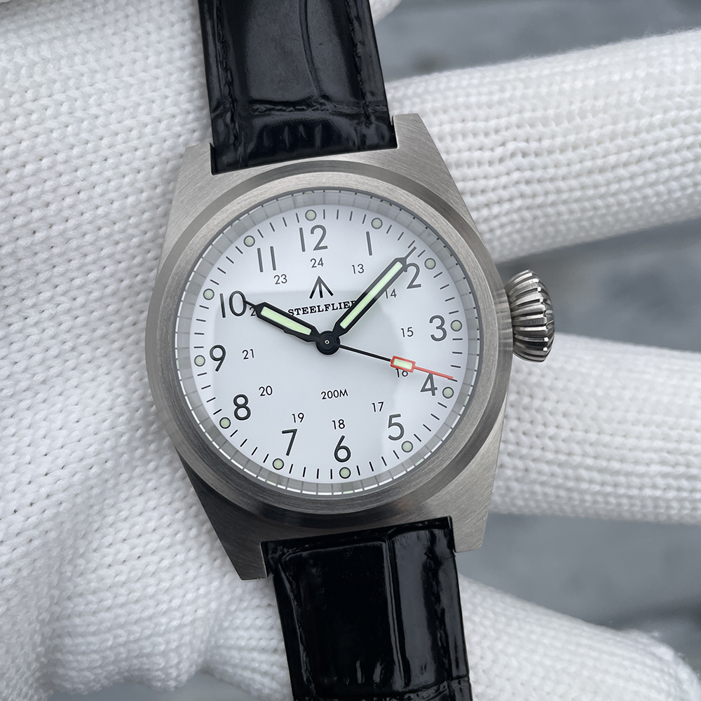 STEELFLIER Official SF744T Men Quartz Watch VH31 Mute Movement 200M Waterproof Super Luminous Business Fashion Watches For Male