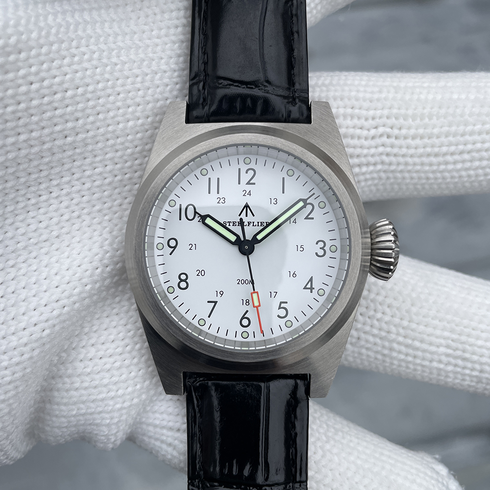 STEELFLIER Official SF744T Men Quartz Watch VH31 Mute Movement 200M Waterproof Super Luminous Business Fashion Watches For Male