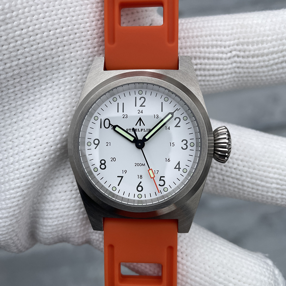 STEELFLIER Official SF744T Men Quartz Watch VH31 Mute Movement 200M Waterproof Super Luminous Business Fashion Watches For Male