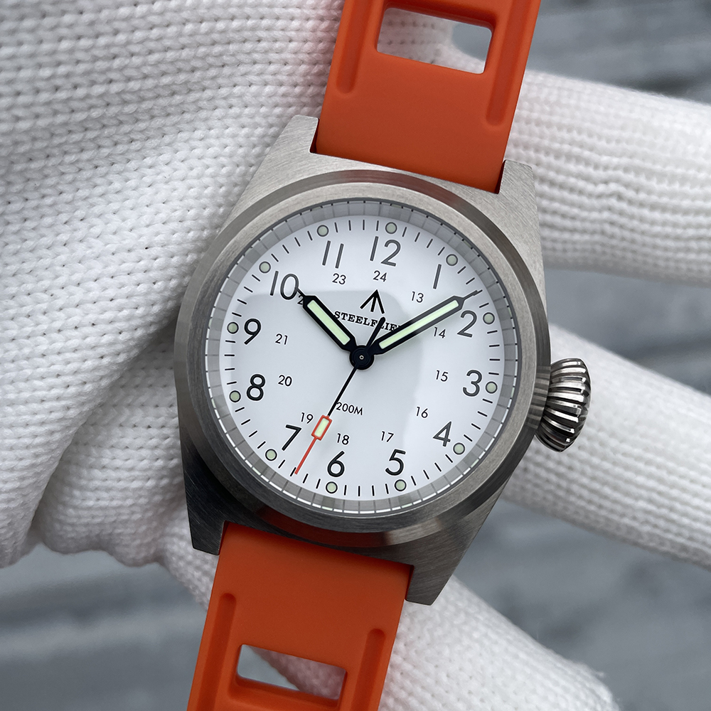 STEELFLIER Official SF744T Men Quartz Watch VH31 Mute Movement 200M Waterproof Super Luminous Business Fashion Watches For Male