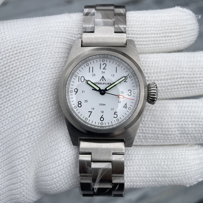 STEELFLIER Official SF744T Men Quartz Watch VH31 Mute Movement 200M Waterproof Super Luminous Business Fashion Watches For Male