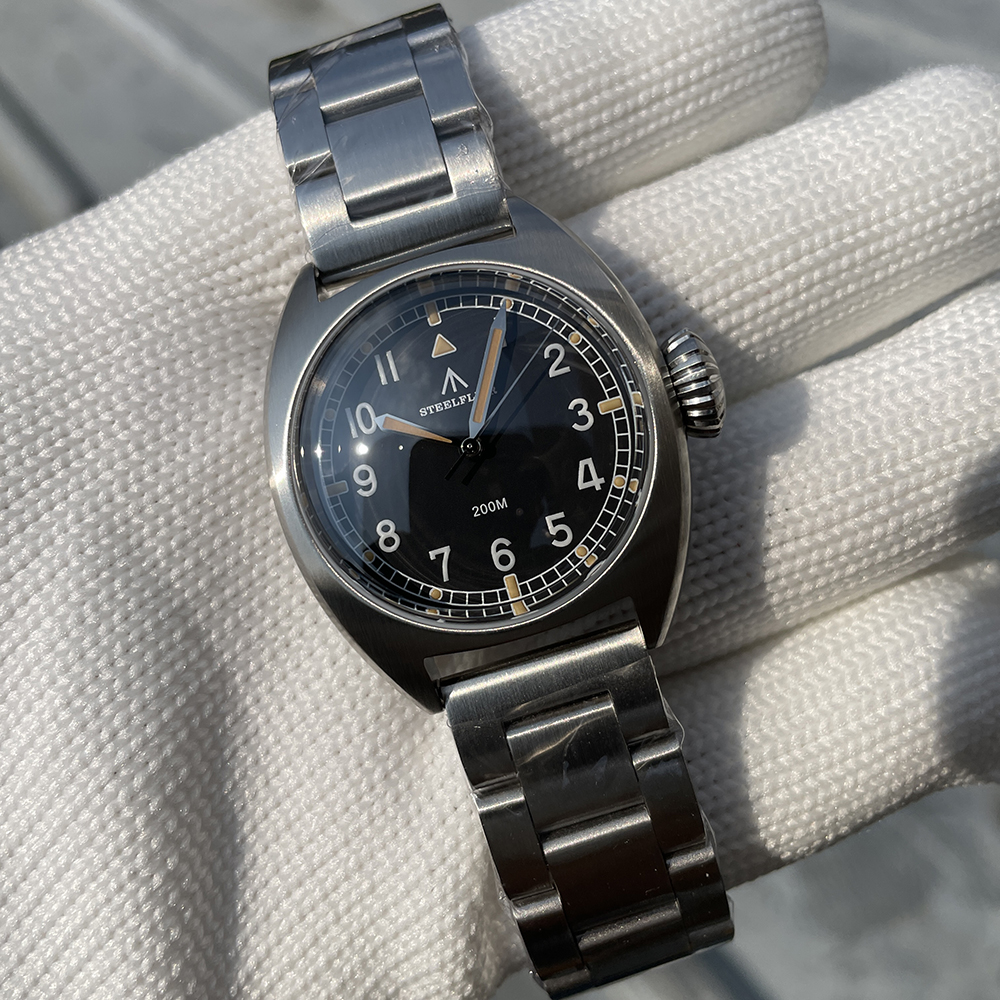 STEELFLIER Official SF745 Luxury Quartz Wristwatch Unisex 36MM Case Swiss Luminous VH31 Mute Movement 200M Waterproof Dive Watch