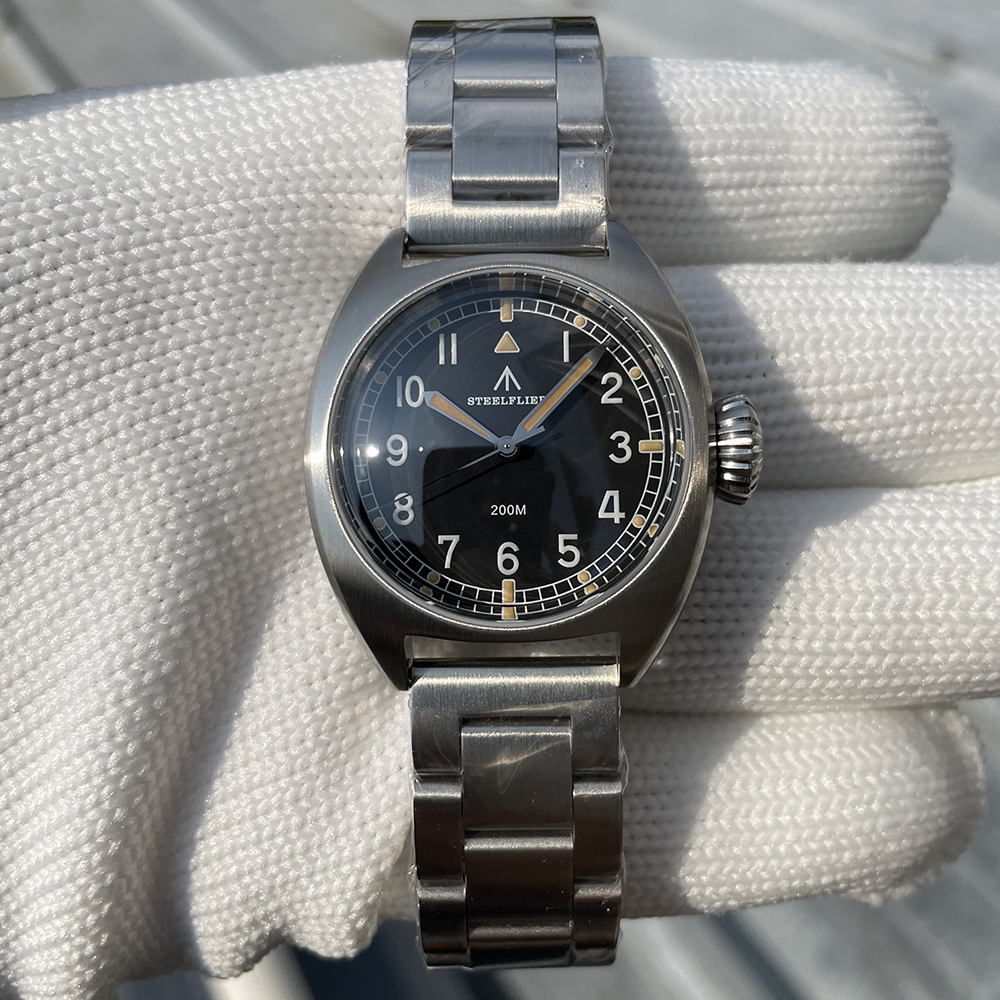 STEELFLIER Official SF745 Luxury Quartz Wristwatch Unisex 36MM Case Swiss Luminous VH31 Mute Movement 200M Waterproof Dive Watch