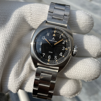 STEELFLIER Official SF745 Luxury Quartz Wristwatch Unisex 36MM Case Swiss Luminous VH31 Mute Movement 200M Waterproof Dive Watch