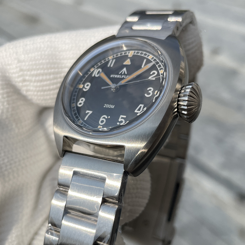 STEELFLIER Official SF745 Luxury Quartz Wristwatch Unisex 36MM Case Swiss Luminous VH31 Mute Movement 200M Waterproof Dive Watch