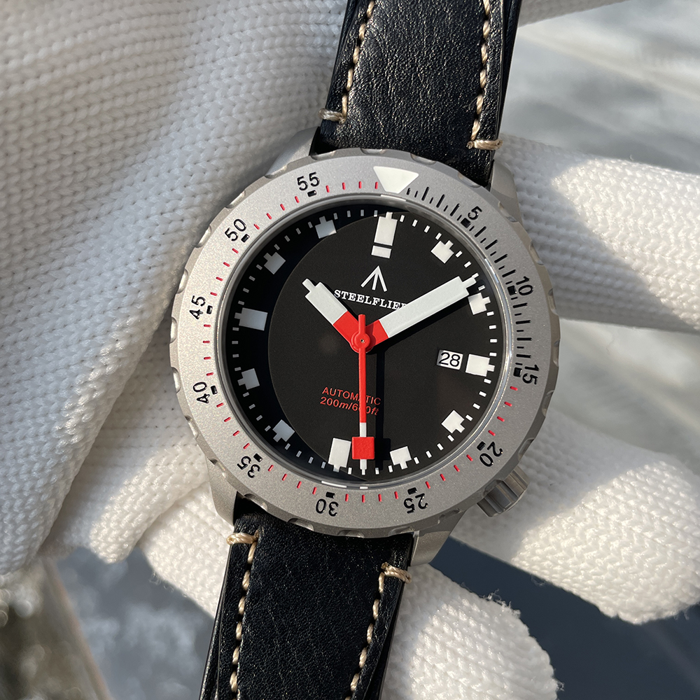 STEELFLIER Official SF752 Fashion Mechanical Wristwatch NH35 Movement Super BGW9 Luminous 20Bar Waterproof Luxury Dive Watches