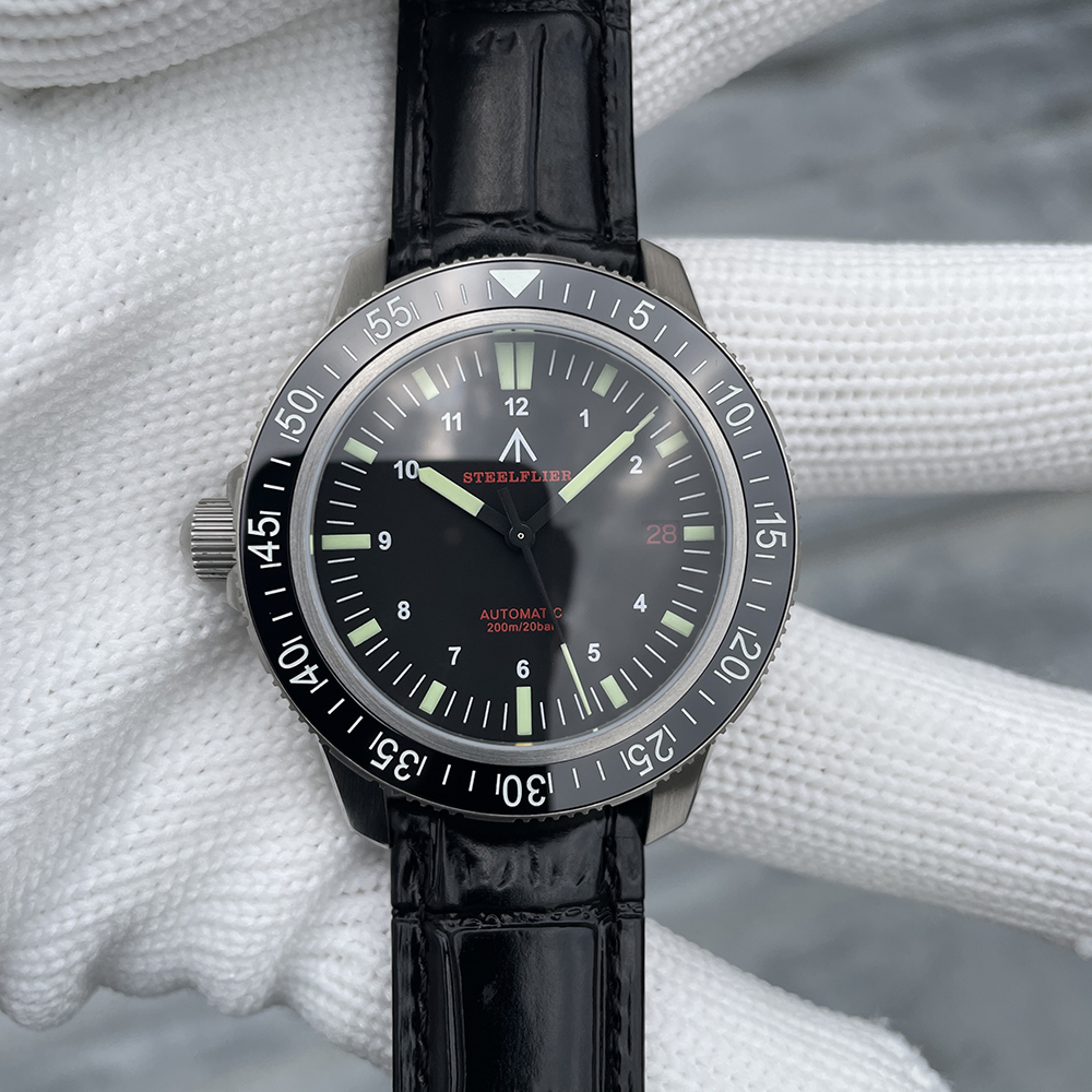 STEELFLIER SF783 Luxury Automatic Dive Watch NH35 Movement 200M Waterproof Super C3 Luminous 316L Stainless Steel