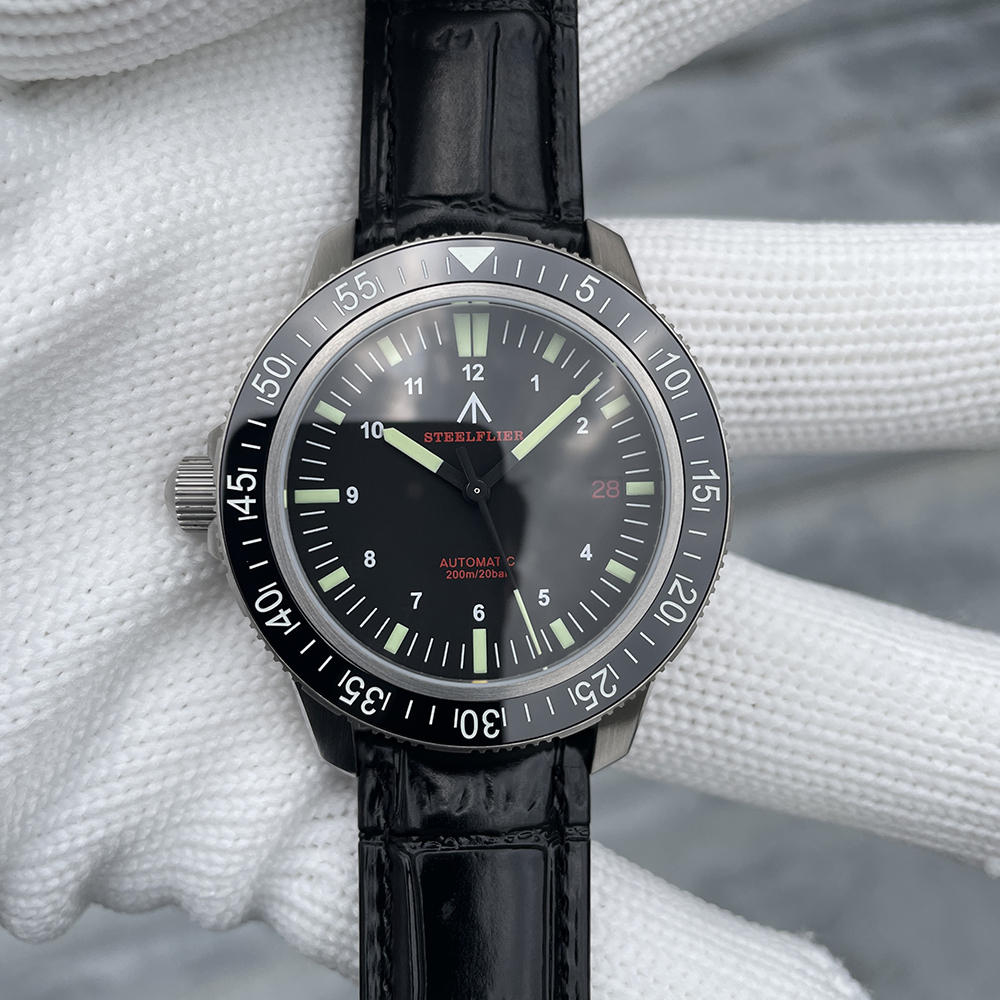 STEELFLIER SF783 Luxury Automatic Dive Watch NH35 Movement 200M Waterproof Super C3 Luminous 316L Stainless Steel