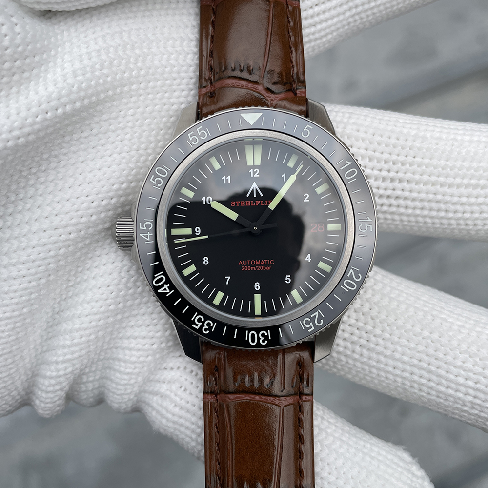 STEELFLIER SF783 Luxury Automatic Dive Watch NH35 Movement 200M Waterproof Super C3 Luminous 316L Stainless Steel