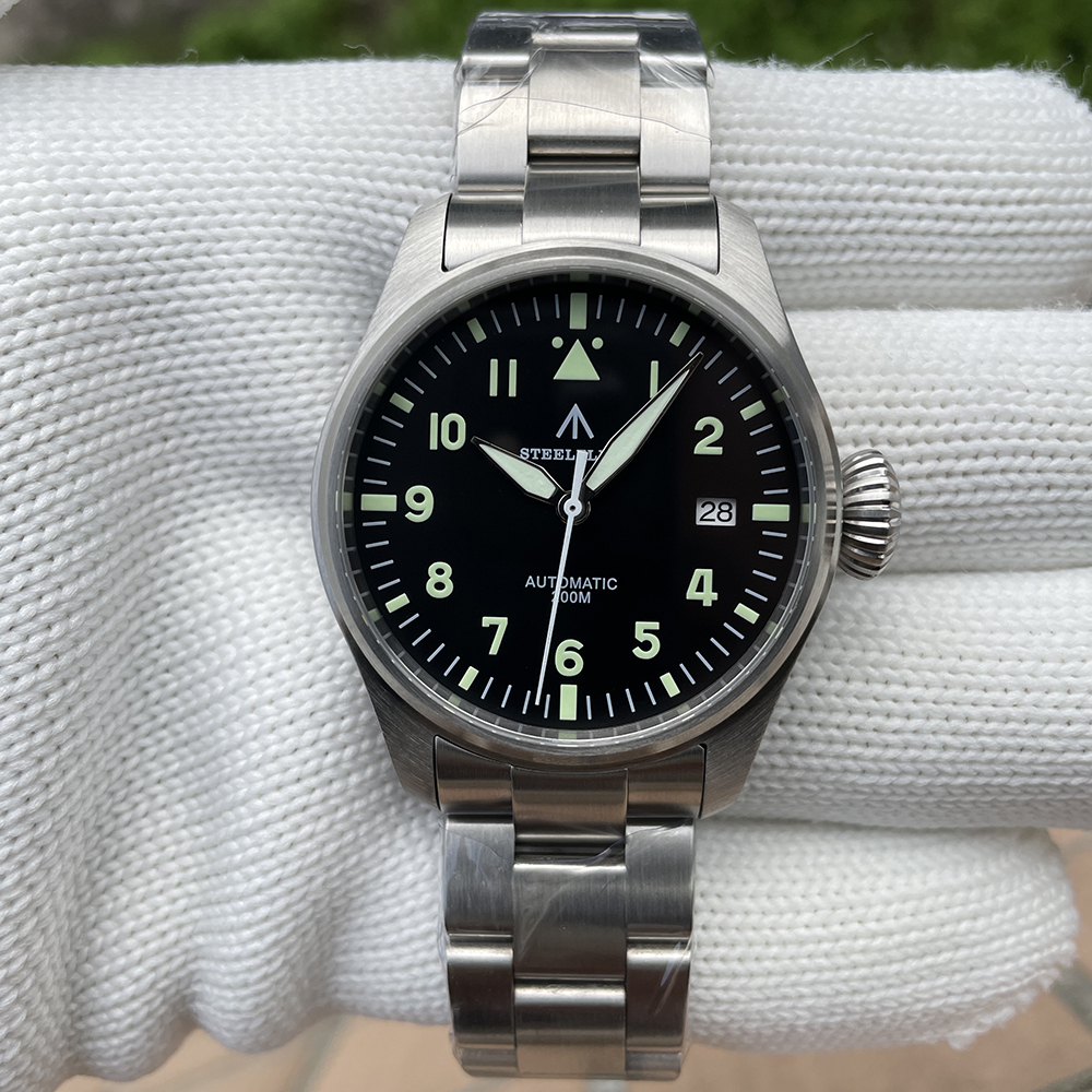 STEELFLIER SF750 Men's Automatic Mechanical Watch NH35 Movement Sapphire Crystal Swiss Luminous 200M Waterproof 316L Stainless Steel Luxury Pilot Watch