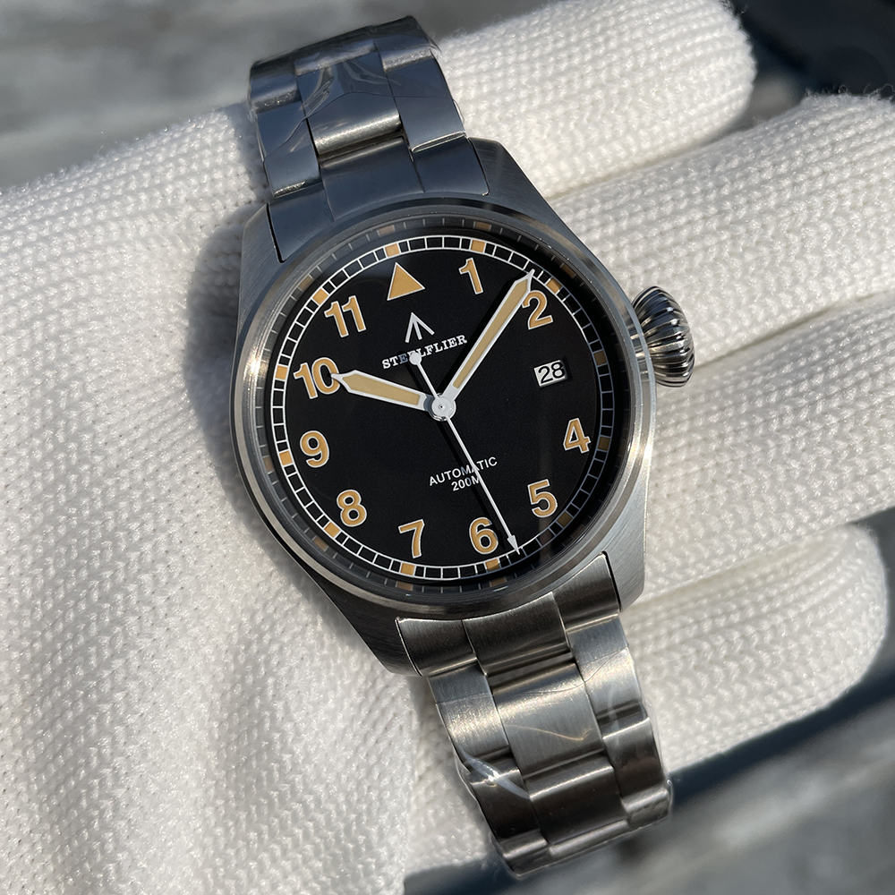 STEELFLIER Official SF750A Men's Automatic Mechanical Watch NH35 Movement Sapphire Crystal 20Bar Waterproof Luminous Dive Watch