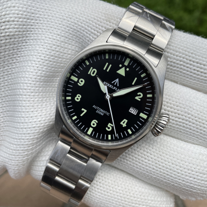 STEELFLIER SF750 Men's Automatic Mechanical Watch NH35 Movement Sapphire Crystal Swiss Luminous 200M Waterproof 316L Stainless Steel Luxury Pilot Watch