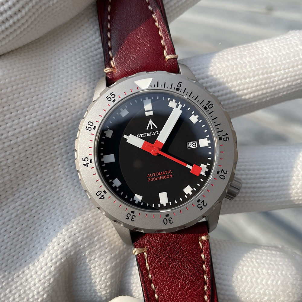 STEELFLIER Official SF752 Fashion Mechanical Wristwatch NH35 Movement Super BGW9 Luminous 20Bar Waterproof Luxury Dive Watches