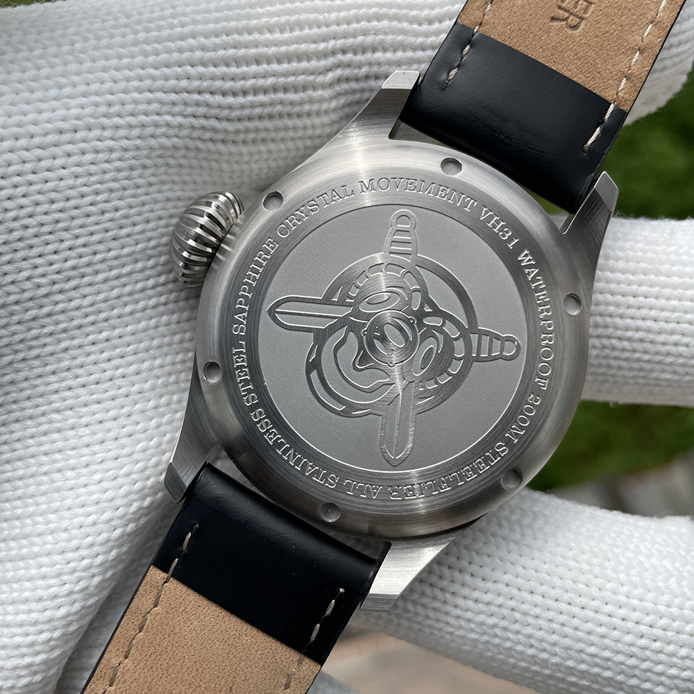 STEELFLIER Official SF743 Quartz Pilot Big Onion Crown Swiss Luminous VH31 20Bar Waterproof Sapphire Crystal Luxury Dive Watch