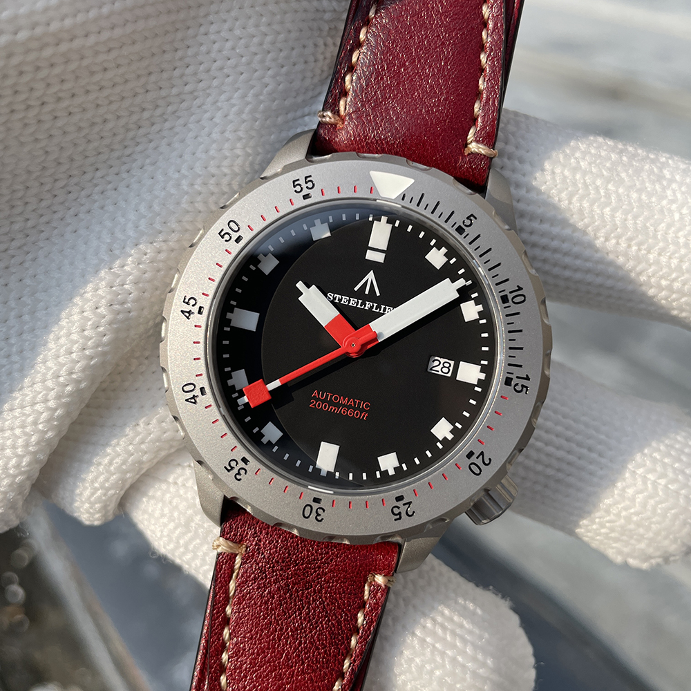 STEELFLIER Official SF752 Fashion Mechanical Wristwatch NH35 Movement Super BGW9 Luminous 20Bar Waterproof Luxury Dive Watches