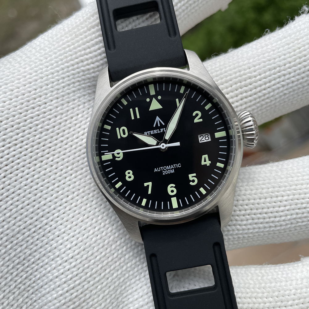 STEELFLIER SF750 Men's Automatic Mechanical Watch NH35 Movement Sapphire Crystal Swiss Luminous 200M Waterproof 316L Stainless Steel Luxury Pilot Watch