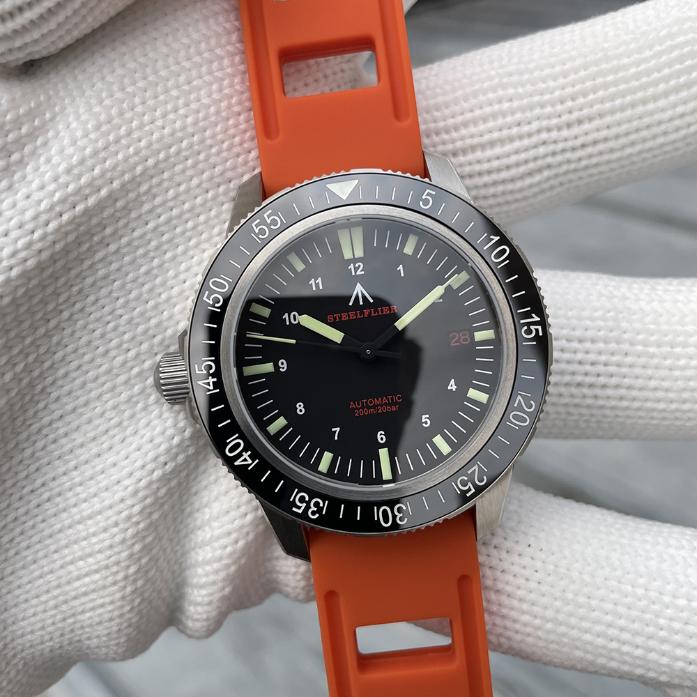 STEELFLIER SF783 NH35 Automatic Mechanical Dive Watch 200M Waterproof Super C3 Luminous 316L Stainless Steel