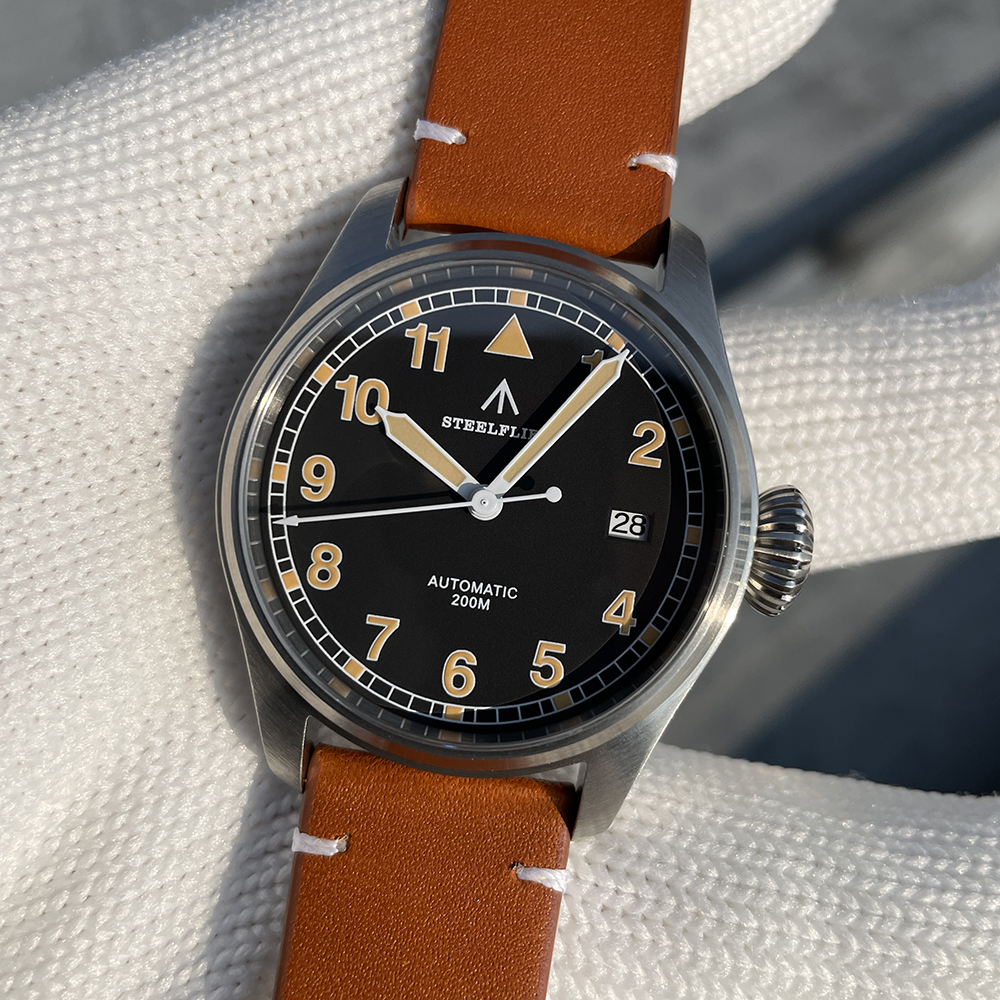 STEELFLIER Official SF750A Men's Automatic Mechanical Watch NH35 Movement Sapphire Crystal 20Bar Waterproof Luminous Dive Watch