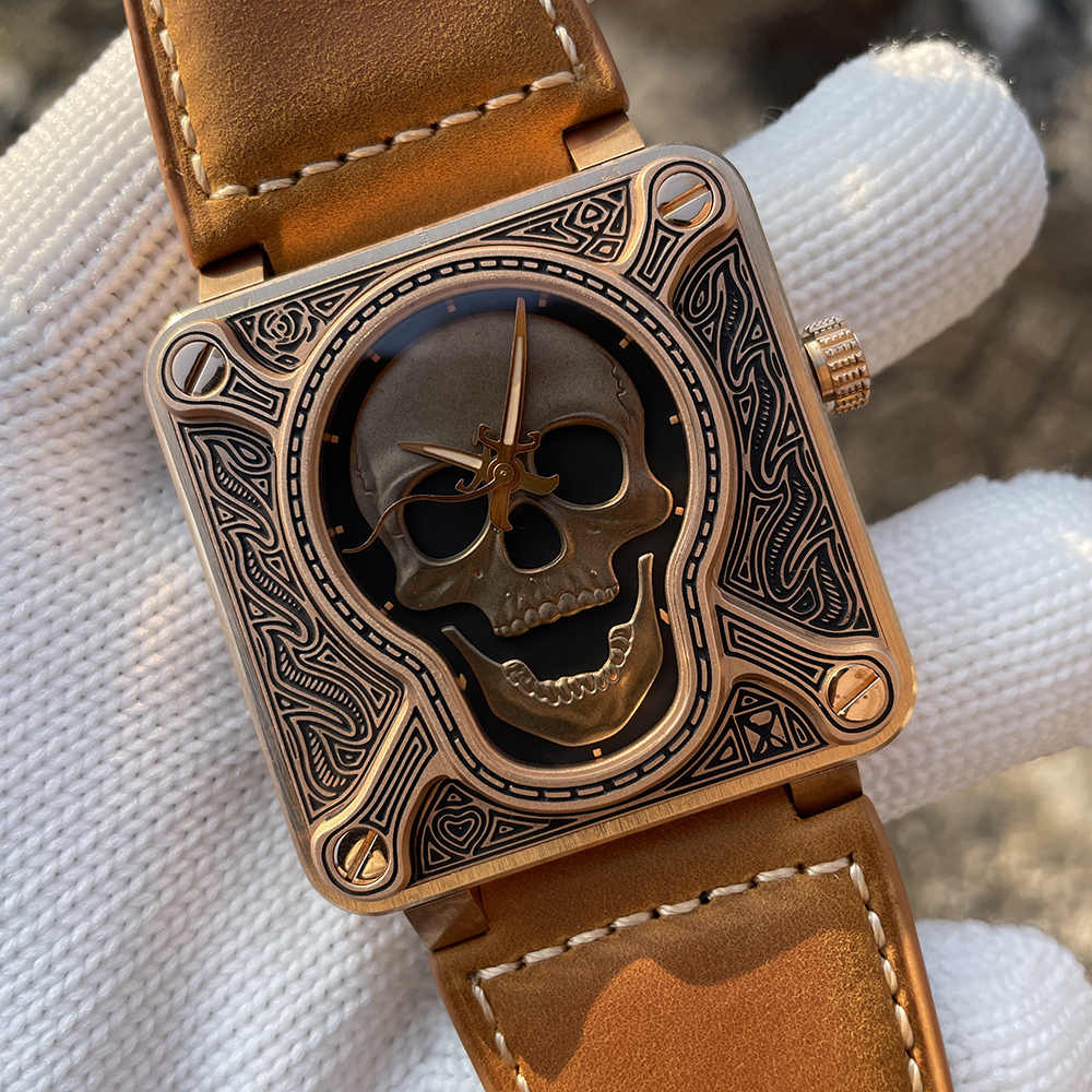 STEELFLIER Official SF761S Special Bronze Luxury Men Mechanical Watch NH35 Movement Luminous Dial 20Bar Diving Waterproof Wristwatch