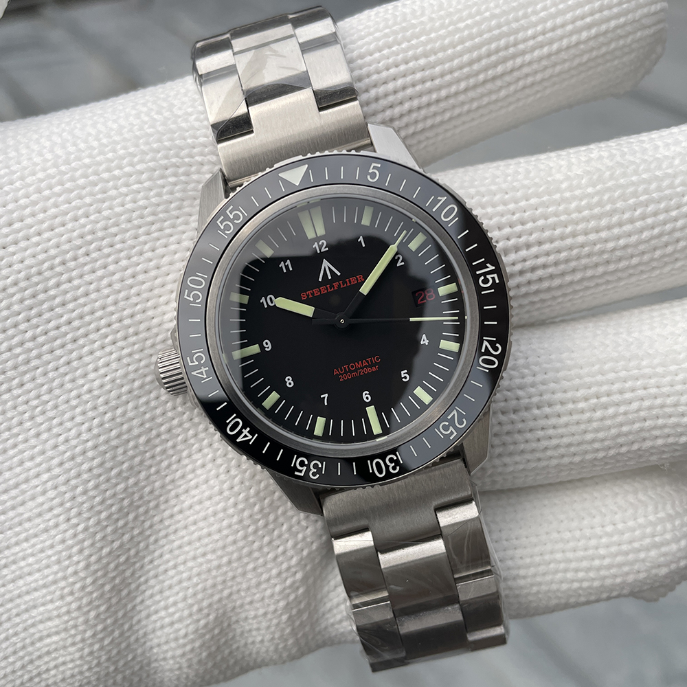 STEELFLIER SF783 Luxury Automatic Dive Watch 200M Waterproof C3 Luminous 316L Steel