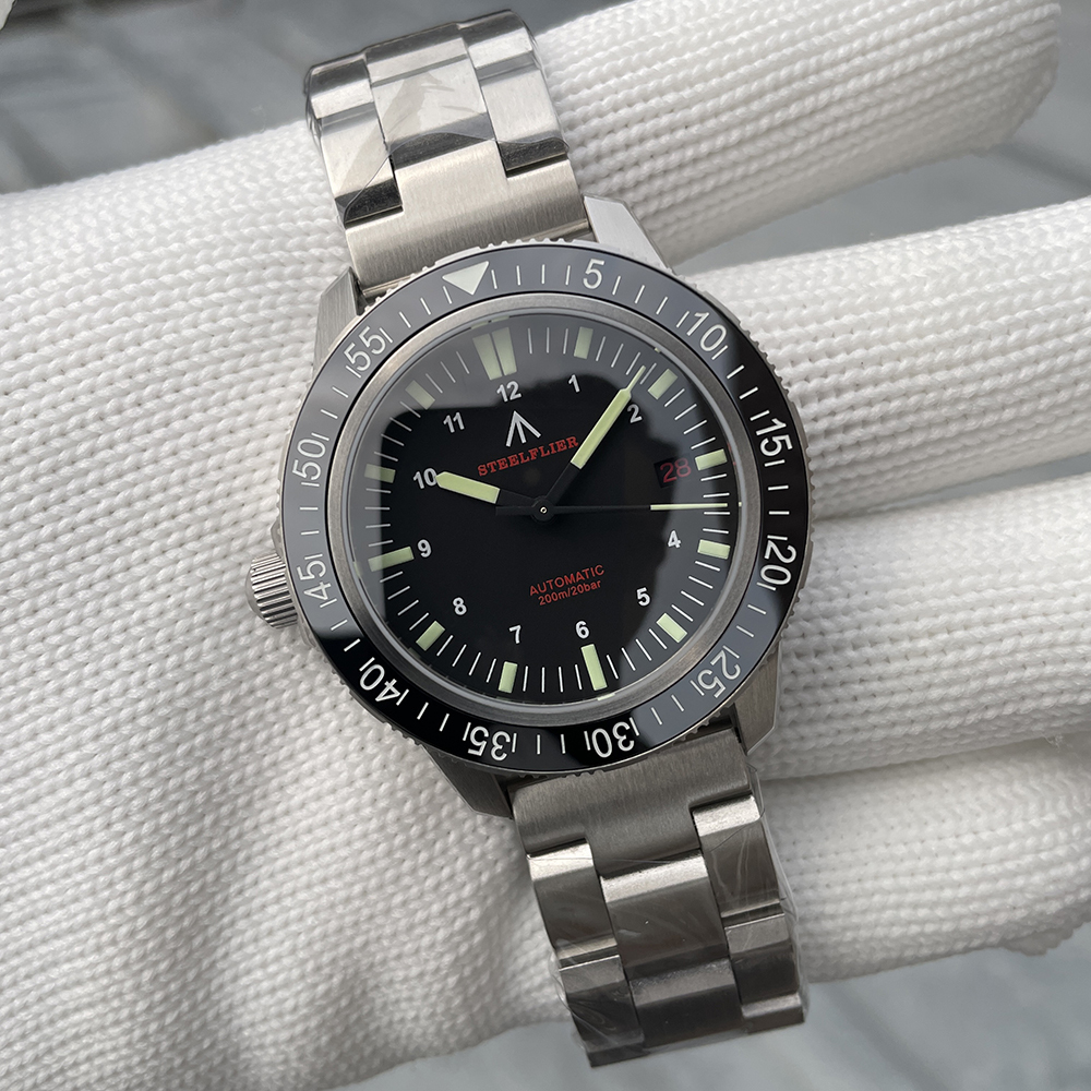 STEELFLIER SF783 Luxury Automatic Dive Watch 200M Waterproof C3 Luminous 316L Steel