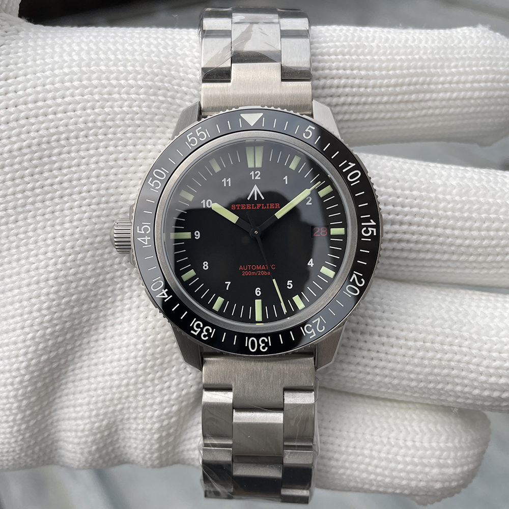 STEELFLIER SF783 Luxury Automatic Dive Watch 200M Waterproof C3 Luminous 316L Steel