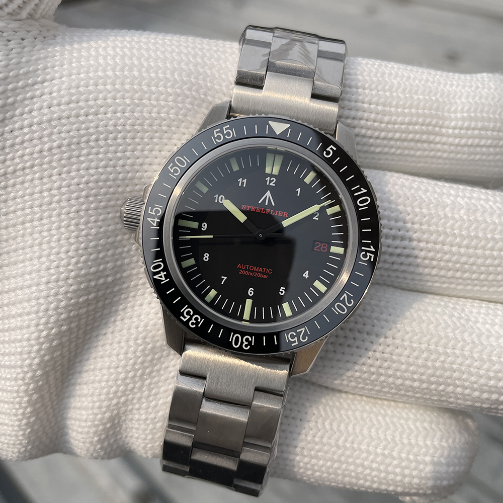 STEELFLIER SF783 Luxury Automatic Dive Watch 200M Waterproof C3 Luminous 316L Steel
