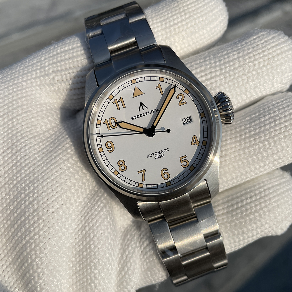 STEELFLIER Official SF750A Men's Automatic Mechanical Watch NH35 Movement Sapphire Crystal 20Bar Waterproof Luminous Dive Watch