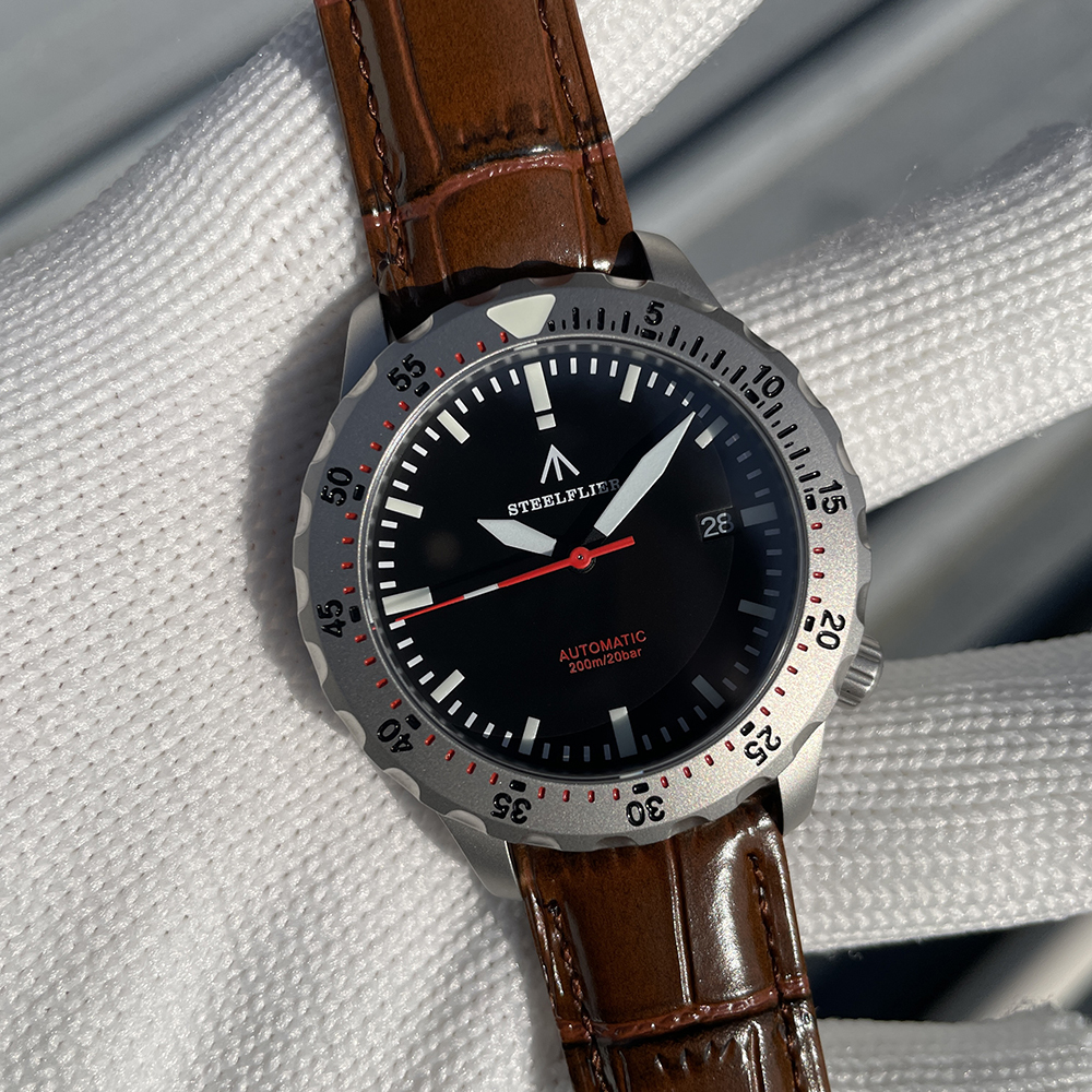 STEELFLIER Official SF755 NEW Luxury Mechanical Luminous Wristwatch NH35 Movt 200M Waterproof Stainless Steel Bezel Dive Watches