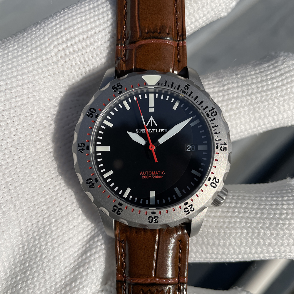 STEELFLIER Official SF755 NEW Luxury Mechanical Luminous Wristwatch NH35 Movt 200M Waterproof Stainless Steel Bezel Dive Watches