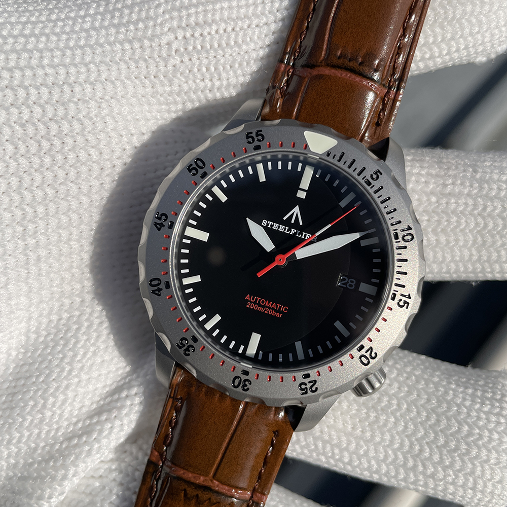 STEELFLIER Official SF755 NEW Luxury Mechanical Luminous Wristwatch NH35 Movt 200M Waterproof Stainless Steel Bezel Dive Watches