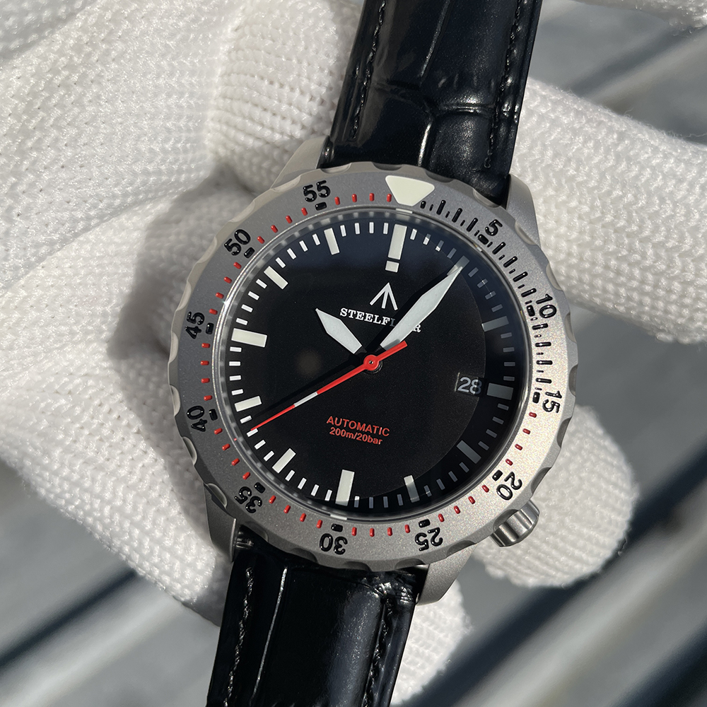 STEELFLIER Official SF755 NEW Luxury Mechanical Luminous Wristwatch NH35 Movt 200M Waterproof Stainless Steel Bezel Dive Watches