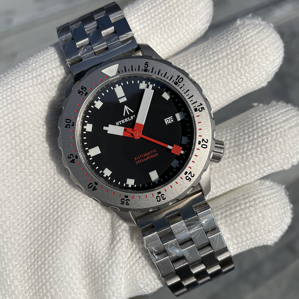 STEELFLIER Official SF752 Fashion Mechanical Wristwatch NH35 Movement Super BGW9 Luminous 20Bar Waterproof Luxury Dive Watches