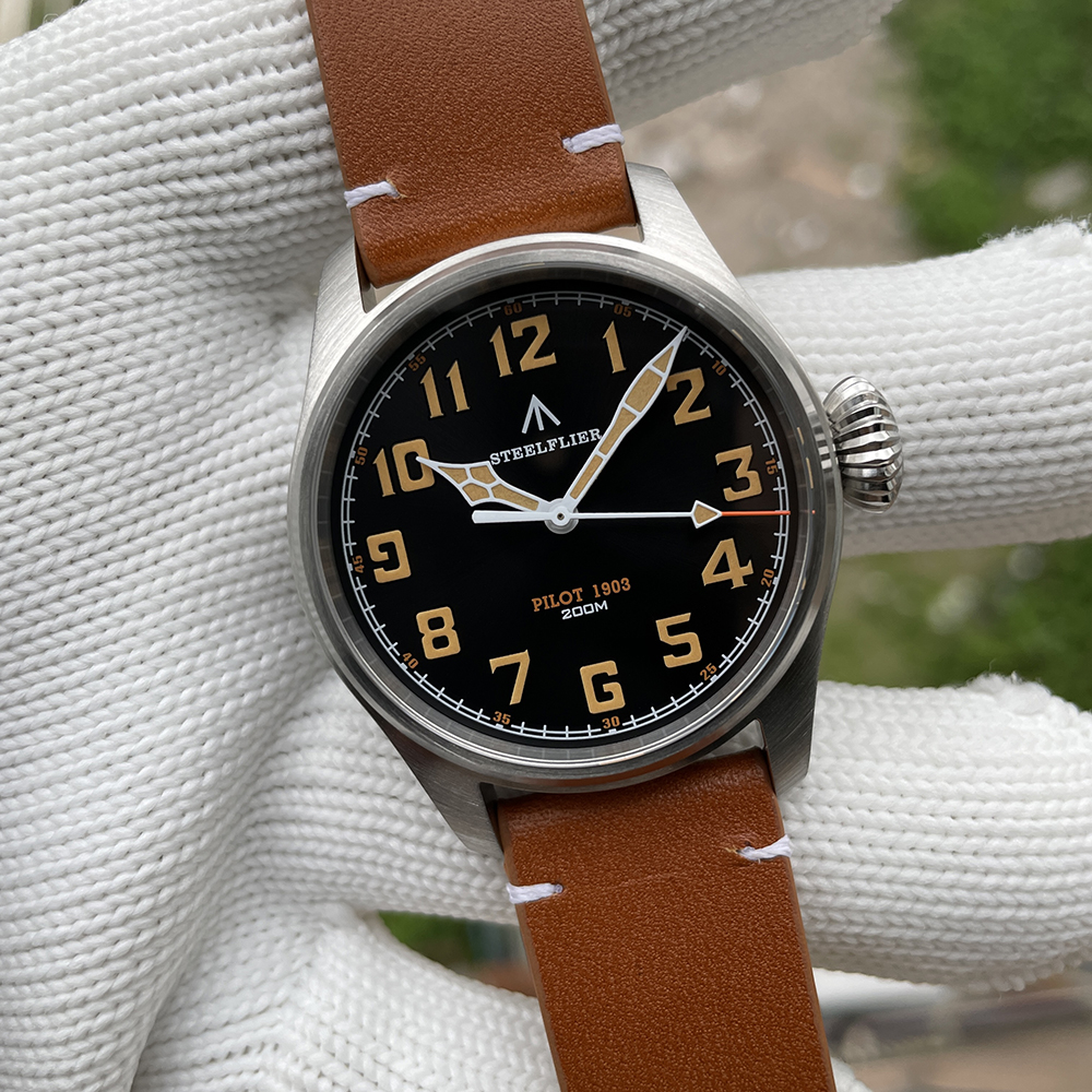 STEELFLIER Official SF740V New Quartz Wristwatch Super C3 Luminous 200M Waterproof VH31 Mute Movement Man Fashion Business Watch