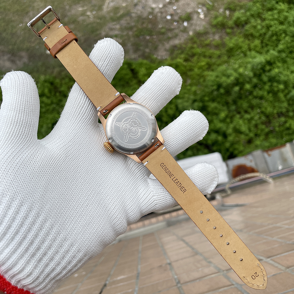 STEELFLIER Official SF741S Bronze Dive Pilot Sapphire Mirror Swiss Luminous 20Bar Waterproof VH31 Mute Movt Luxury Quartz Watch