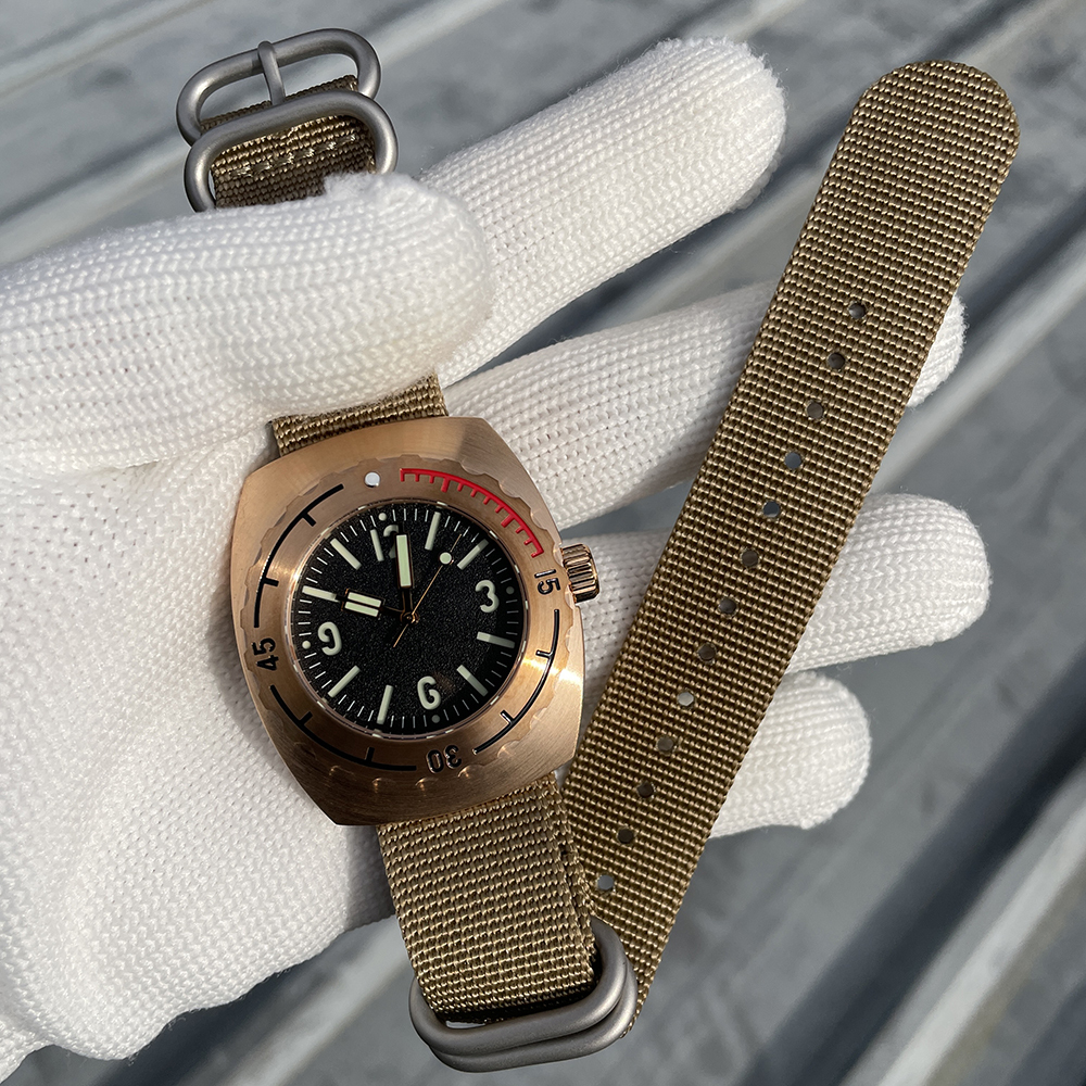 STEELFLIER Official SF769S Bronze Wristwatch Super Luminous 50Bar Waterproof NH35 Automatic Movement Luxury Mechanical Watches