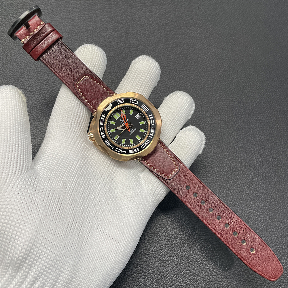 STEELFLIER Official SF762S Bronze Men Mechanical Watch Japan NH35 Movement Super Luminous 20Bar Waterproof Vintage Diver Wristwatch