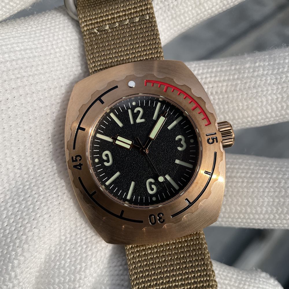 STEELFLIER Official SF769S Bronze Wristwatch Super Luminous 50Bar Waterproof NH35 Automatic Movement Luxury Mechanical Watches