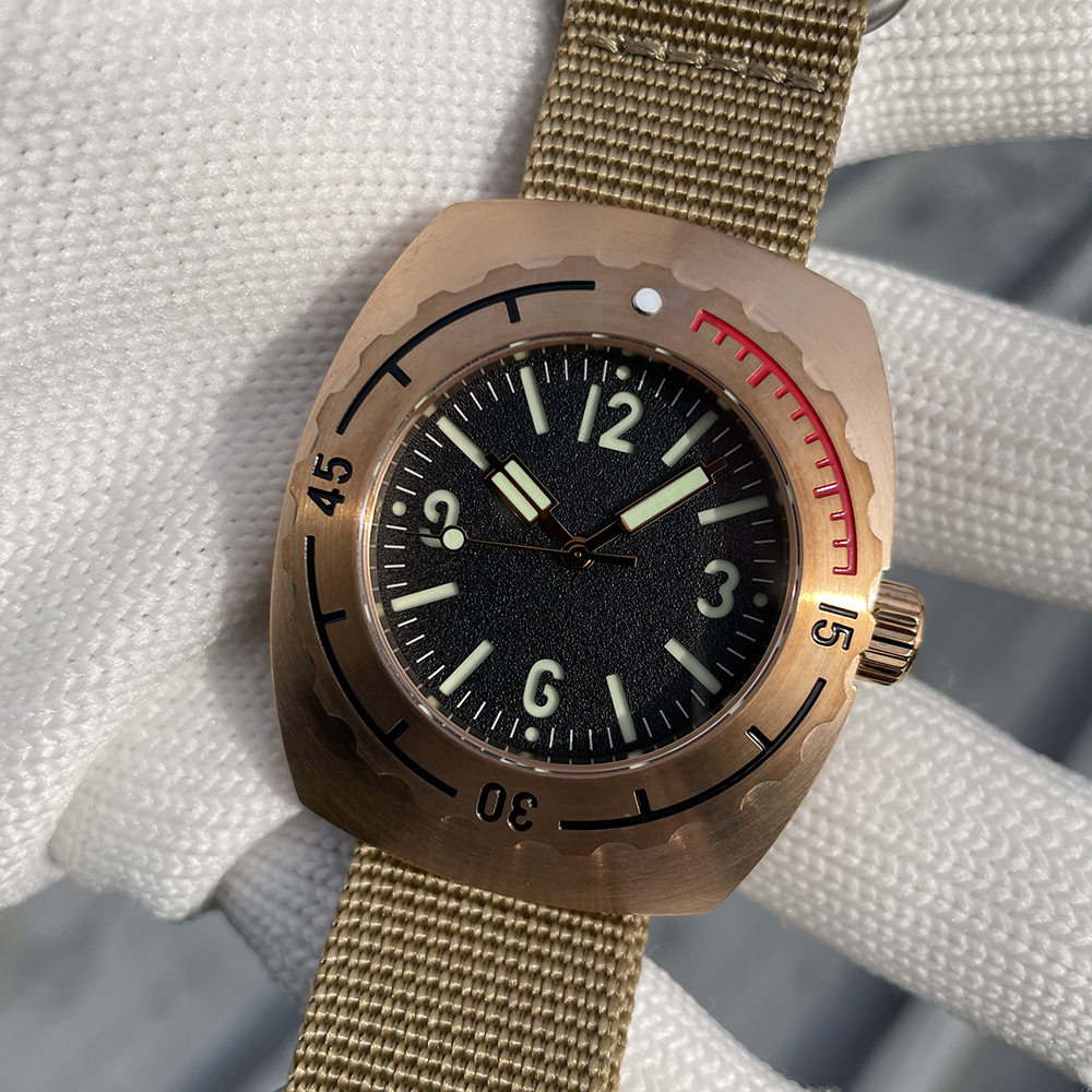 STEELFLIER Official SF769S Bronze Wristwatch Super Luminous 50Bar Waterproof NH35 Automatic Movement Luxury Mechanical Watches