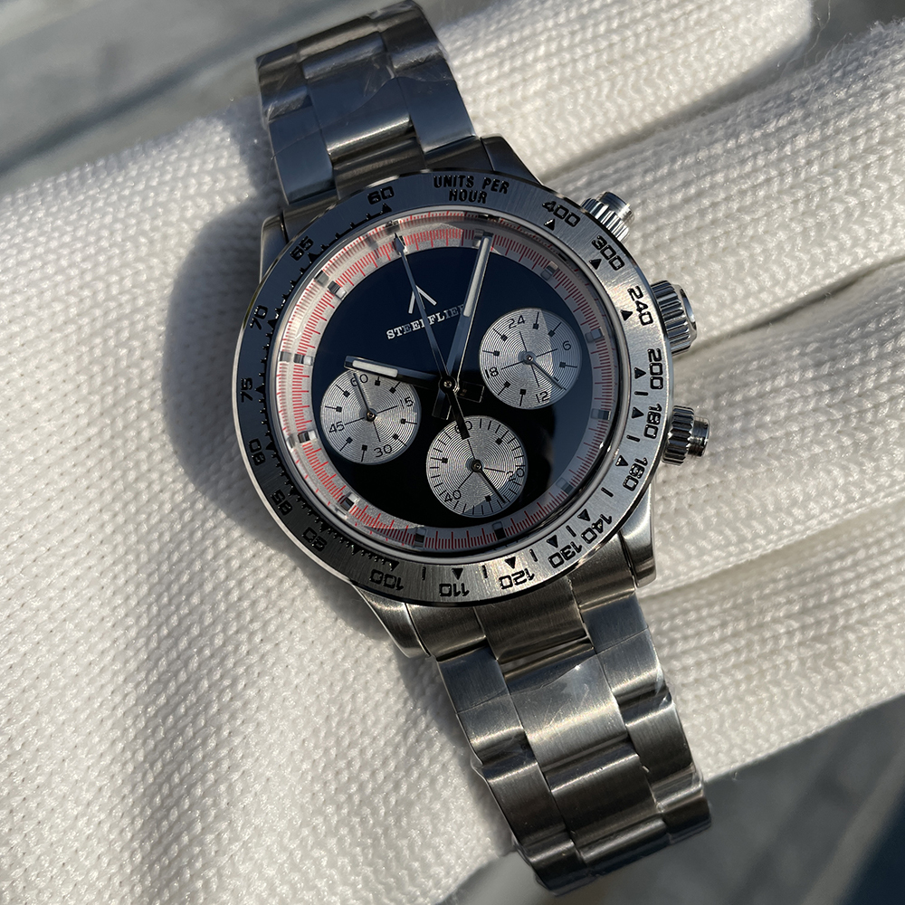 STEELFLIER Official SF733 New Arrival Luxury Quartz Wristwatch Timepiece VK63 Mute Movement BGW9 Luminous 200M Waterproof Watch