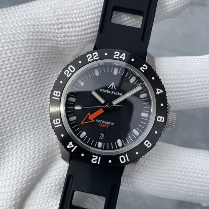 STEELFLIER Official SF793 Luxury GMT Mechanical Wristwatch Steel Bezel NH34 Movement Super Luminous 20Bar Waterproof Dive Watch