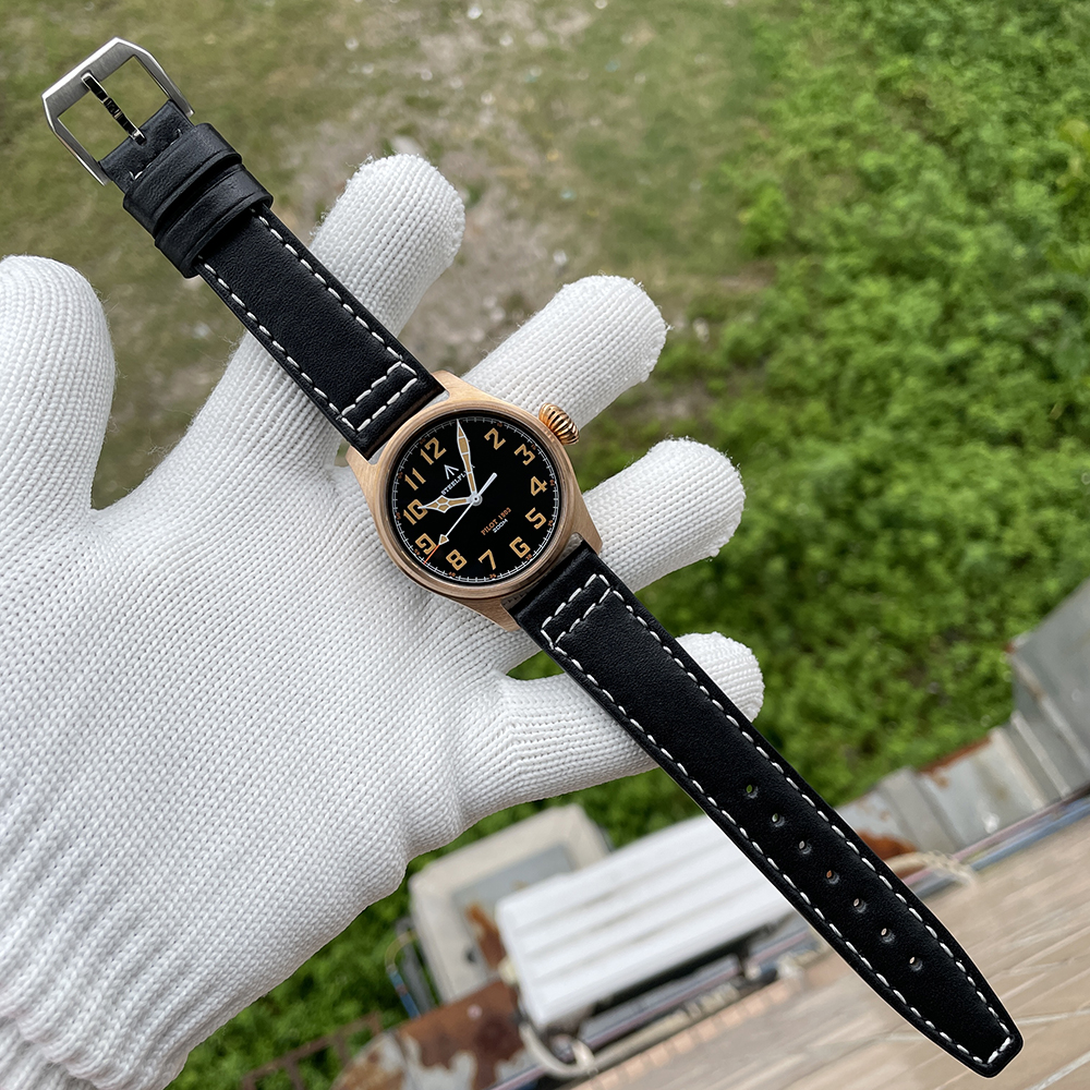 STEELFLIER SF740VS Swiss Super Luminous VH31 Movement Bronze Watch Synthetic Sapphire Mirror 200 Meters Waterproof Men's Watch