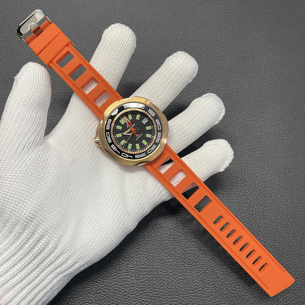 STEELFLIER Official SF762S Bronze Men Mechanical Watch Japan NH35 Movement Super Luminous 20Bar Waterproof Vintage Diver Wristwatch