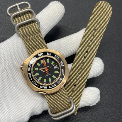 STEELFLIER Official SF762S Bronze Men Mechanical Watch Japan NH35 Movement Super Luminous 20Bar Waterproof Vintage Diver Wristwatch
