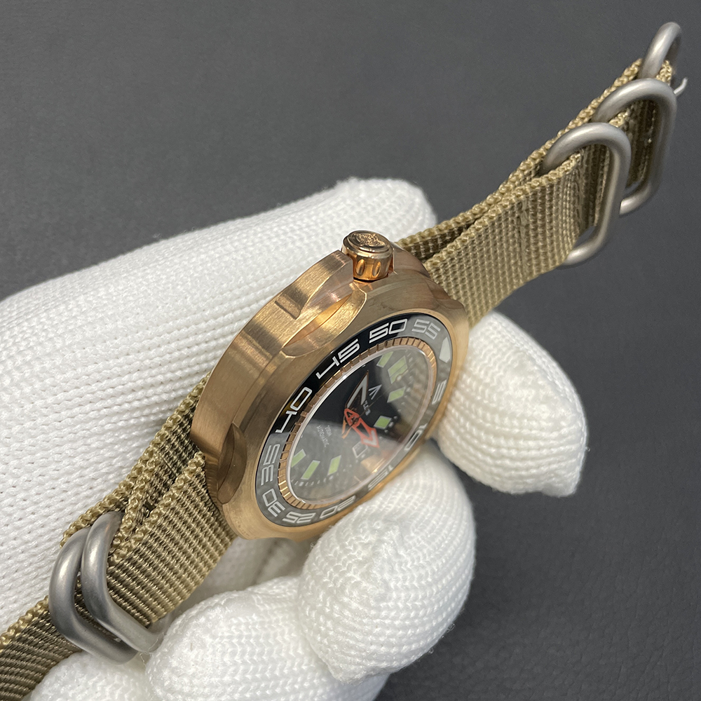 STEELFLIER Official SF762S Bronze Men Mechanical Watch Japan NH35 Movement Super Luminous 20Bar Waterproof Vintage Diver Wristwatch