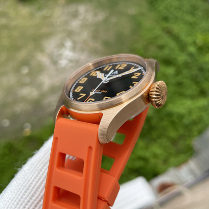 STEELFLIER SF740VS Swiss Super Luminous VH31 Movement Bronze Watch Synthetic Sapphire Mirror 200 Meters Waterproof Men's Watch