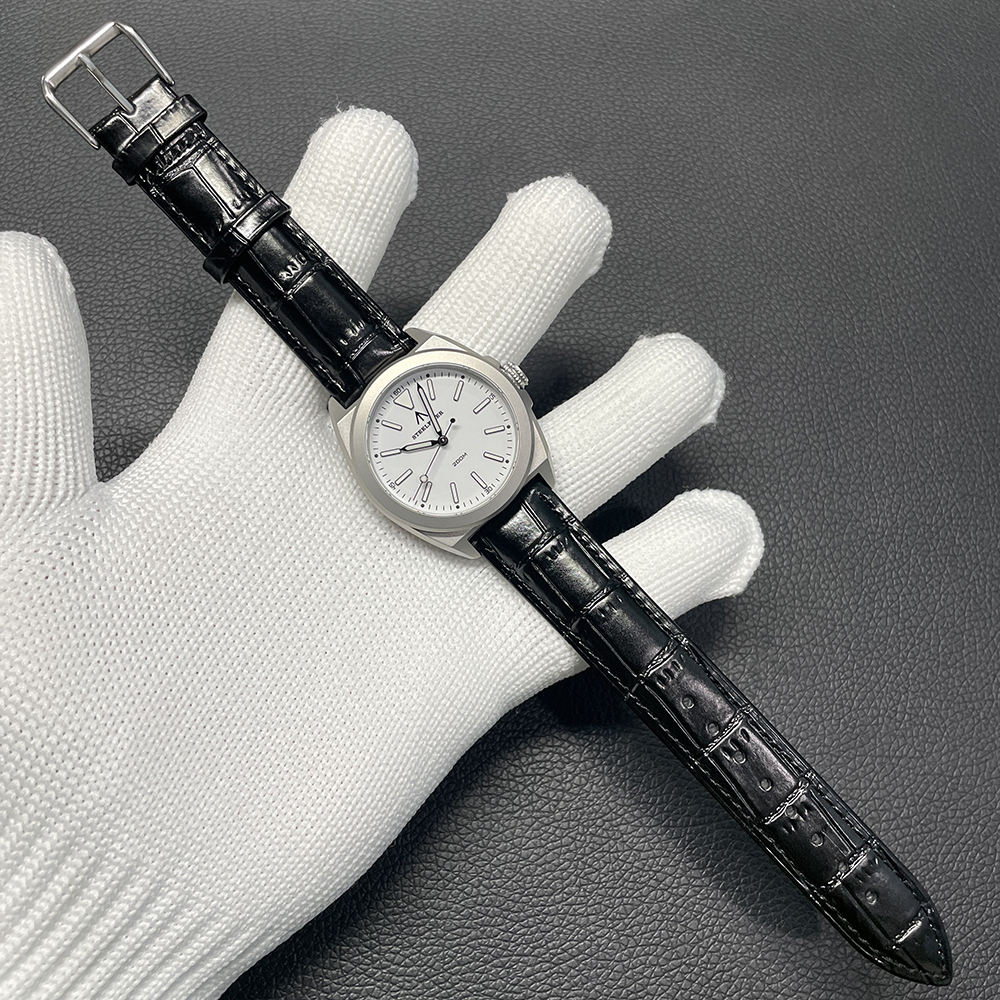 STEELFLIER Official SF726 Luxury Quartz Wristwatch Super Luminous VH31 Mute Movement 20Bar Waterproof Fashion Dive White Watch