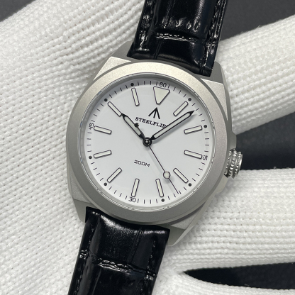 STEELFLIER Official SF726 Luxury Quartz Wristwatch Super Luminous VH31 Mute Movement 20Bar Waterproof Fashion Dive White Watch