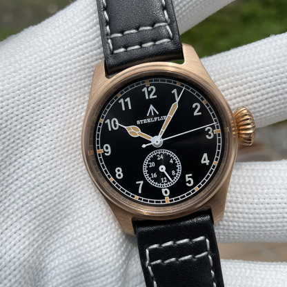 STEELFLIER Official SF746S Men Quartz Bronze Watch Sapphire Mirror VH60 Movt Swiss Luminous 20Bar Waterproof Sports Wristwatches